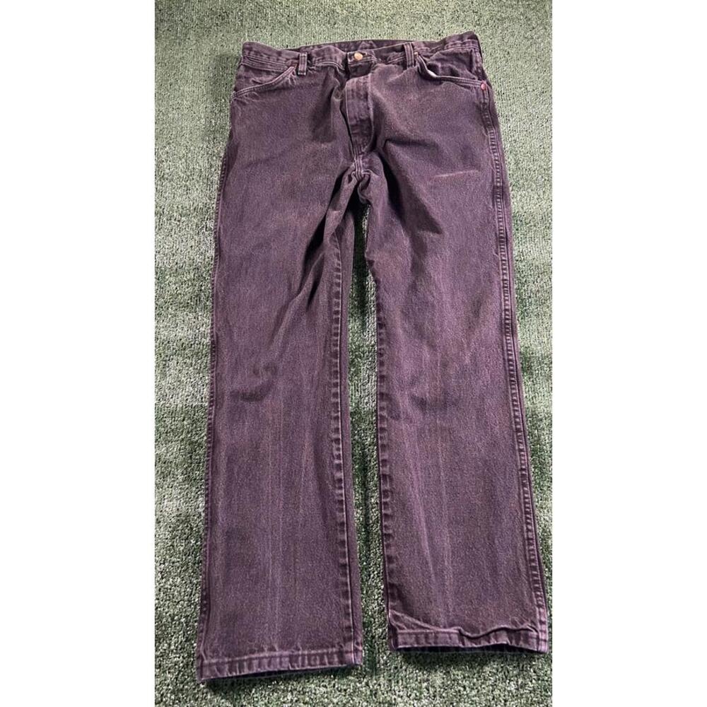 Wrangler Men's Vintage Black Denim Jeans. 38x32